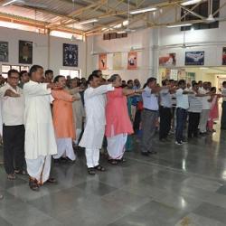 Honorable Vice Chancellor Prof. Ramesh Kumar Pandey administered the Sadbhavna Diwas pledge