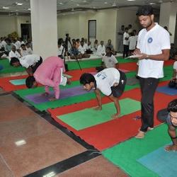 International Yoga Day was celebrated on June 21, 2018 at the Vidyapeetha