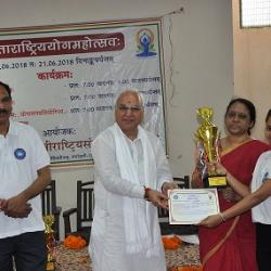 International Yoga Day was celebrated on June 21, 2018 at the Vidyapeetha